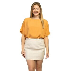 Pre-Loved Magano Size 2‎ Retro Peaches and Cream Coordinate Set Dress